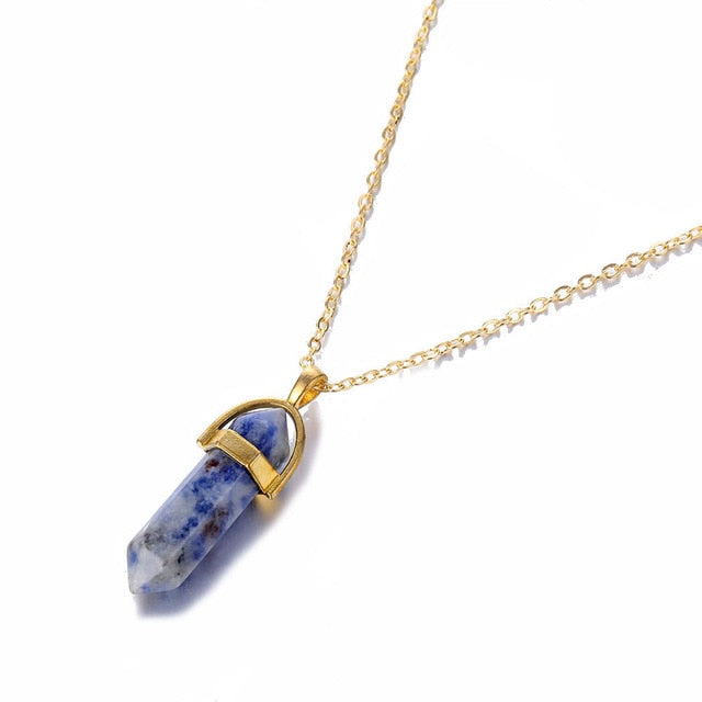 Quartz Bullet Necklaces - cloverbliss.com