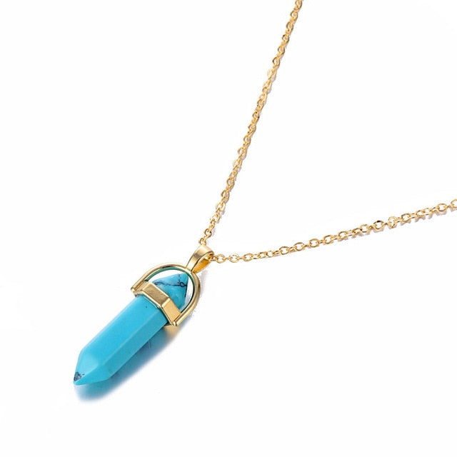 Quartz Bullet Necklaces - cloverbliss.com