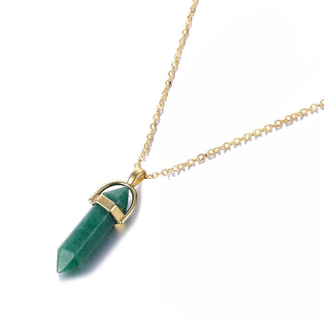 Quartz Bullet Necklaces - cloverbliss.com