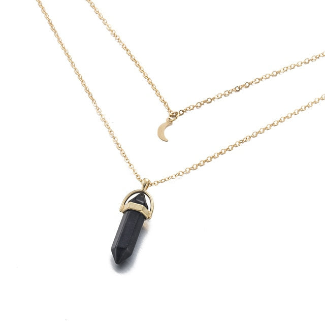 Quartz Bullet Necklaces - cloverbliss.com