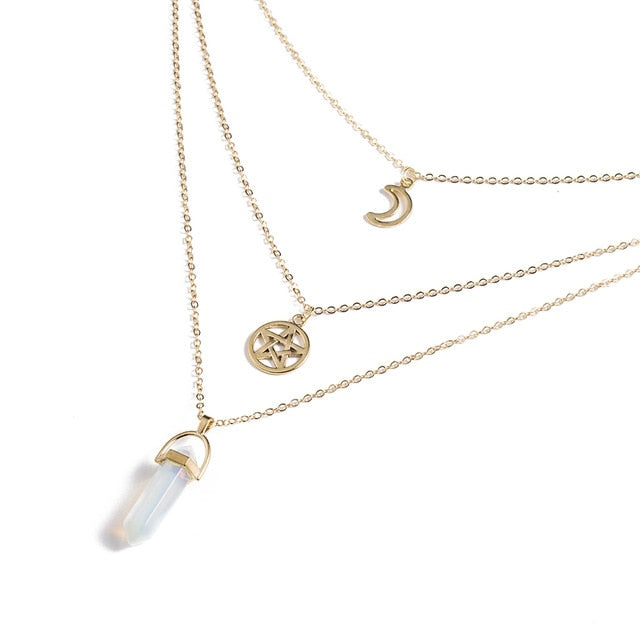 Quartz Bullet Necklaces - cloverbliss.com