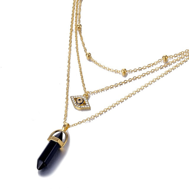 Quartz Bullet Necklaces - cloverbliss.com