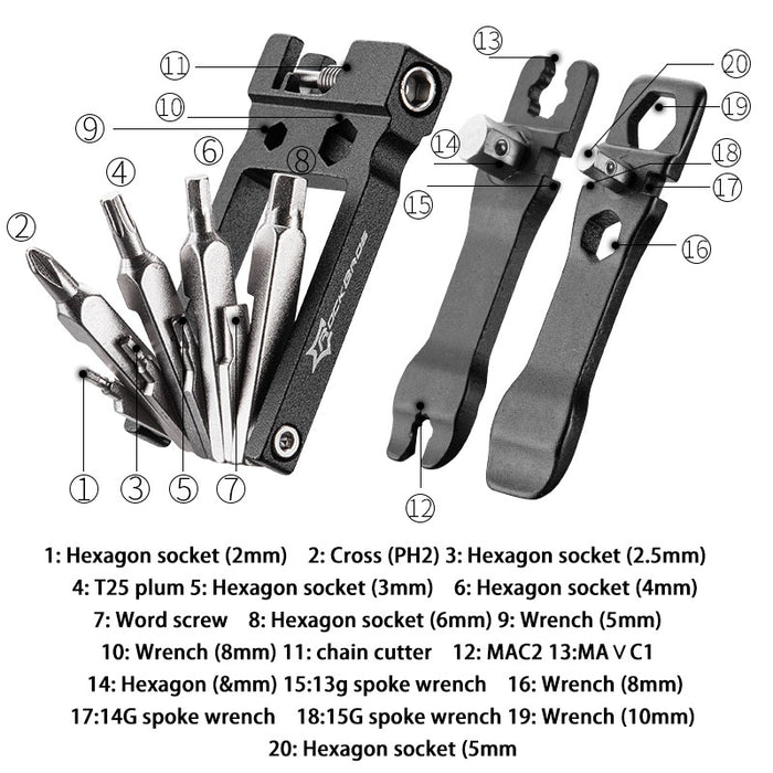 Multifunctional Bike Compact Repair Tool Kit On Sale