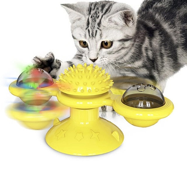 Turn The Windmill Cat Toy On Sale