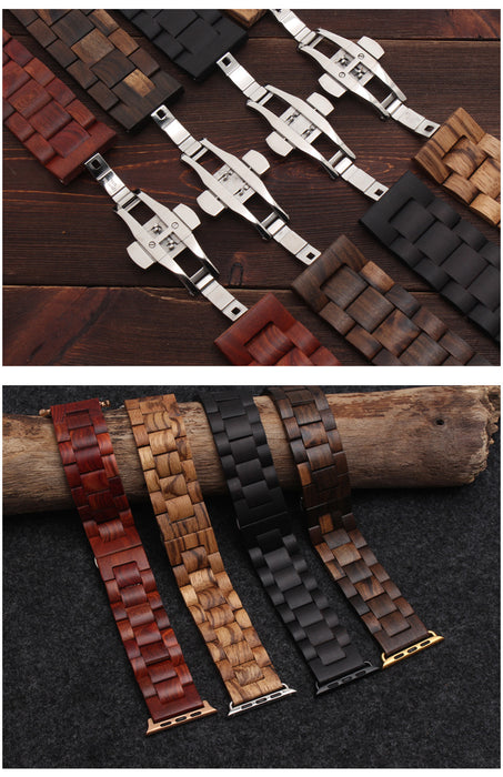 SALE Wooden Strap for Apple Watch Band 38mm, 40mm, 42mm, 44 mm 