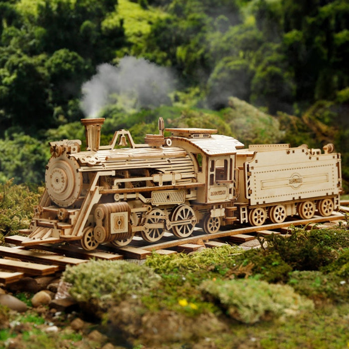 Steam Express Train Puzzle - cloverbliss.com