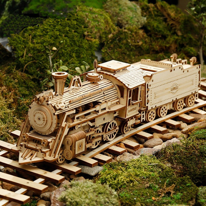 Steam Express Train Puzzle - cloverbliss.com