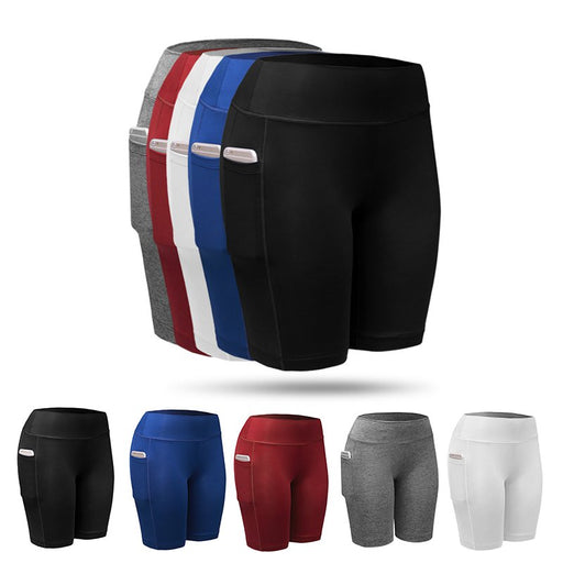 Quick-drying Cycling Shorts With Side Pockets - cloverbliss.com