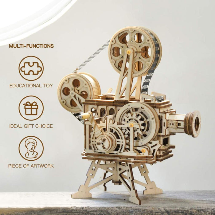 Film Projector Wooden Puzzle - cloverbliss.com