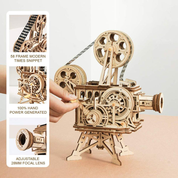 Film Projector Wooden Puzzle - cloverbliss.com