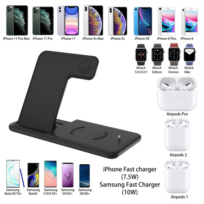 On Sale 4 in 1 Fast Wireless Charging Dock for iPhone, Apple Watch, and Airpods
