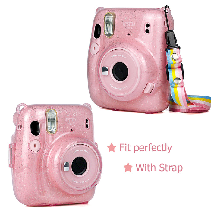 Fujifilm Instax Mini 11  Camera Glitter Case - cloverbliss.com