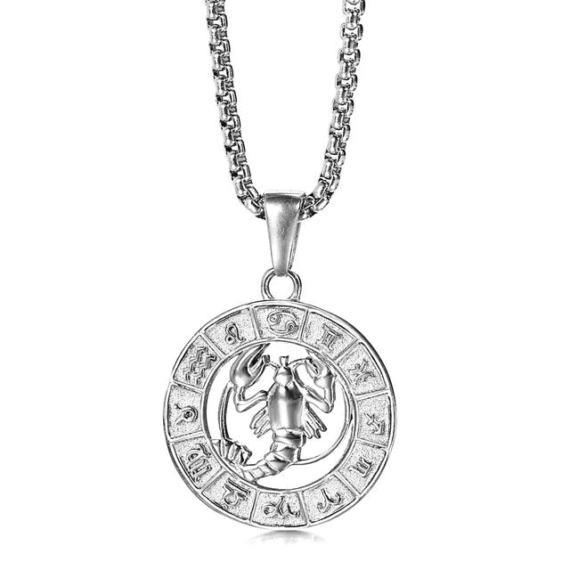 12 Horoscope Cancer Zodiac Pendant Necklace On Sale