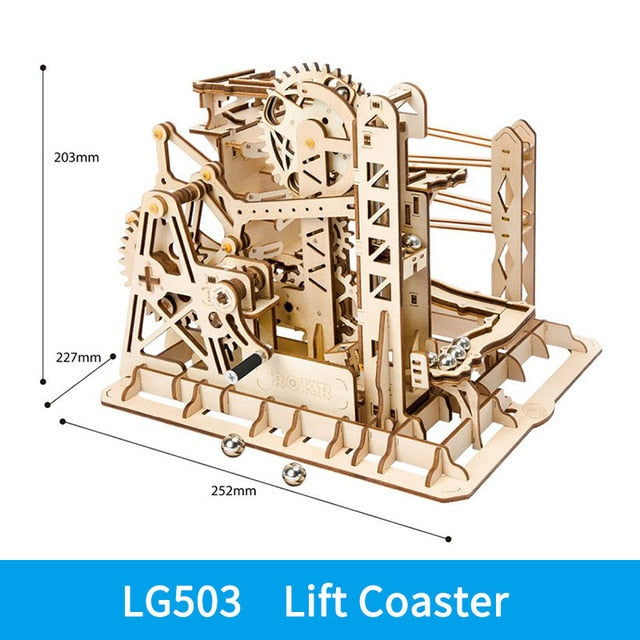 Marble Balls Race Track 3D Wooden Puzzle