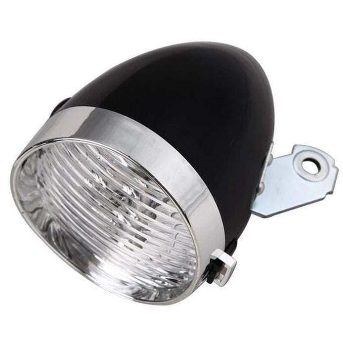 LED Bicycle Retro Headlamp Light - Black
