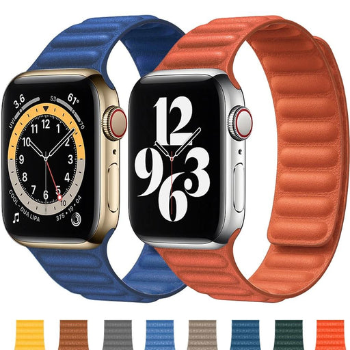 Leather Magnetic Loop Apple Watch Band 38mm/40mm 42mm/44mm On Sale