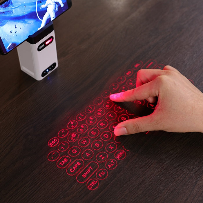 Wireless iPhone Laser Projector QWERTY Keyboard