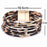 Leopard Leather Wrap Cuff Bracelet - cloverbliss.com