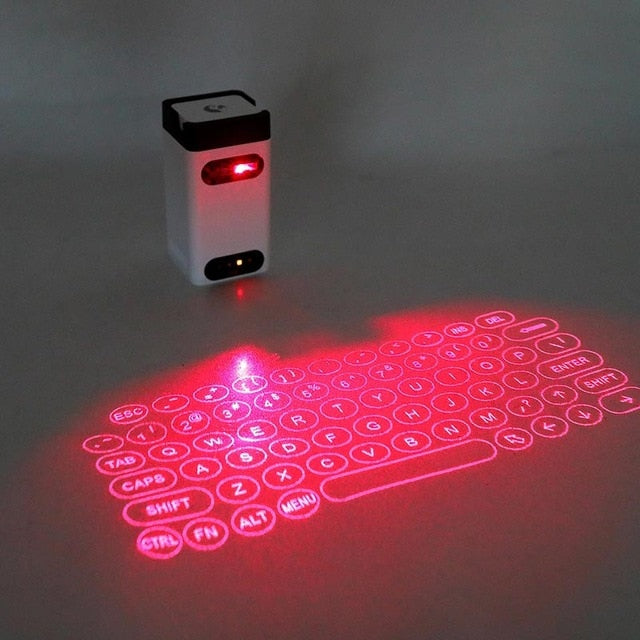 Wireless iPhone Laser Projector QWERTY Keyboard