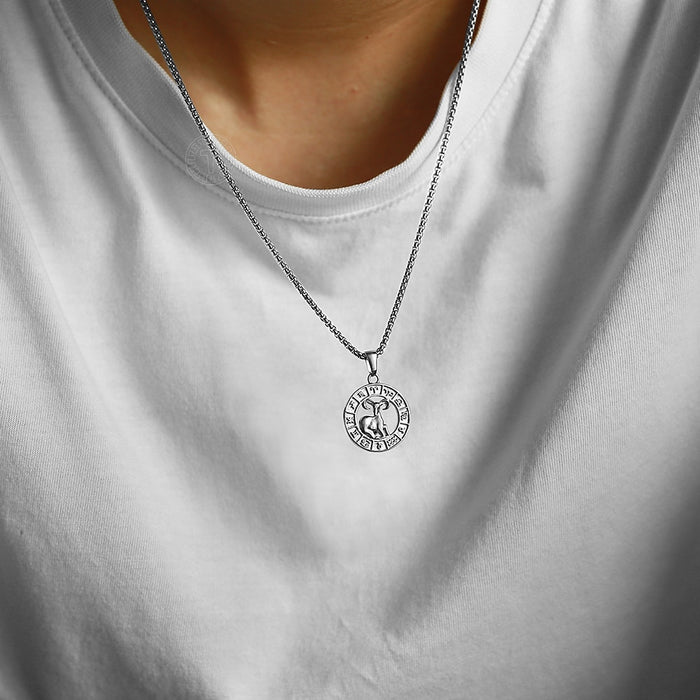 12 Horoscope Zodiac Pendant Necklace