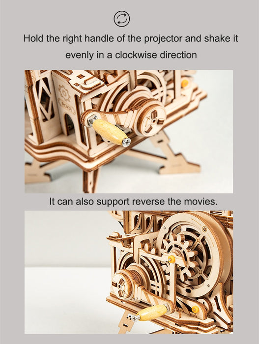 Film Projector Wooden Puzzle - cloverbliss.com