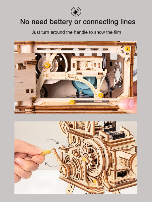 Film Projector Wooden Puzzle - cloverbliss.com