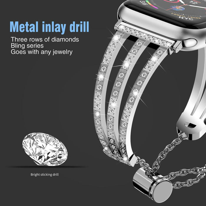 Correa de diamantes para Apple Watch 38 mm 40 mm 42 mm 44 mm