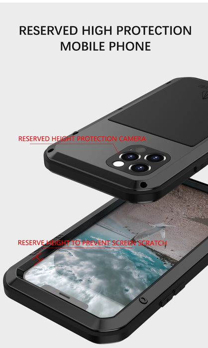 Aluminum Metal Glass Case for iPhone 12 Pro Max