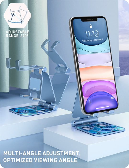 Ocean Blue Design Portable Multi-Angle Phone Stand On Sale