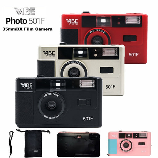 SALE Vibe Photo 501F Vintage 35mm Reusable Film Camera