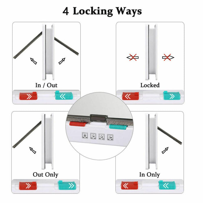 4 Locking Ways Easy Controllable Pet Door Gate On Sale