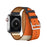 Indigo Craie Orange Double Tour Leather Wrap Watch Bracelet For Apple iWatch On Sale