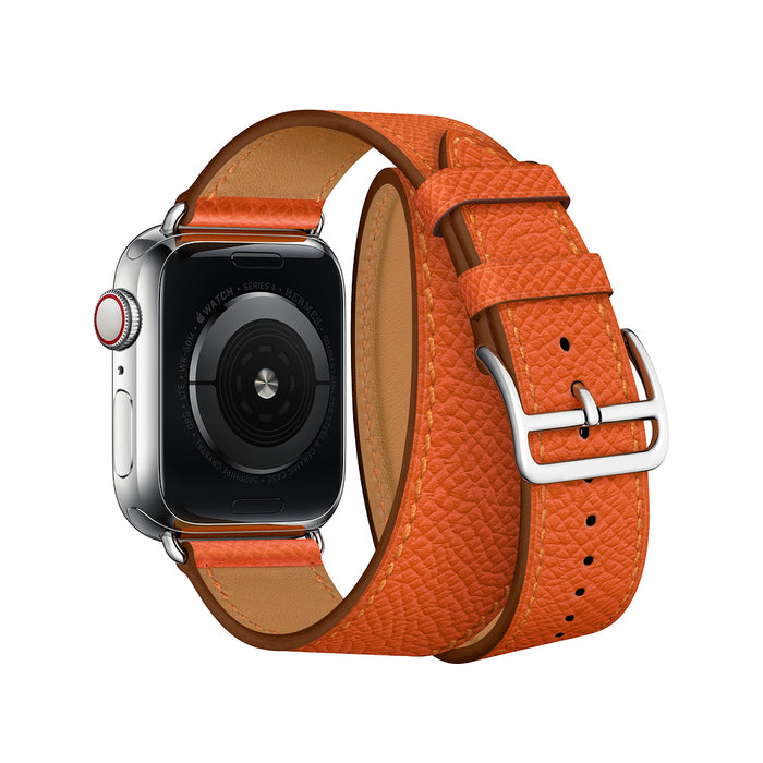 Cross Brown Double Tour Leather Wrap Watch Bracelet For Apple iWatch On Sale