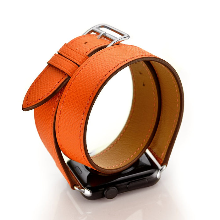 Cross Brown Double Tour Leather Wrap Watch Bracelet For Apple iWatch On Sale