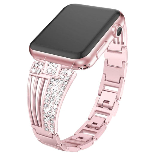 Rose Pink Diamond Band Strap For Apple Watch On Sale