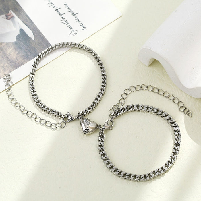 Magnetic Heart Couple Bracelets On Sale