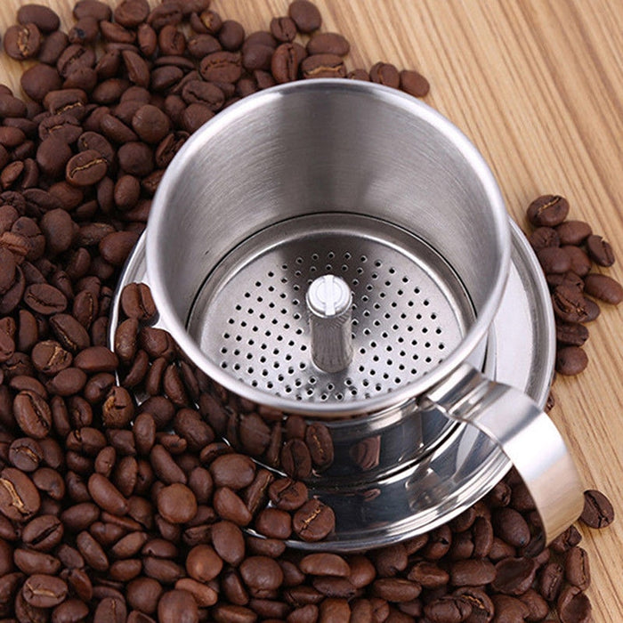 Stainless Steel Vietnam Style Drip Coffee Filter Maker Pot On Sale