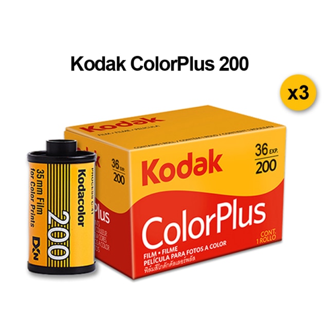 KODAK ColorPlus 200 Speed 35mm 36 Exposure Films For M35 / M38 Camera (3 Rolls) On Sale