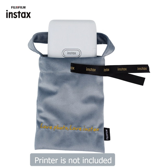 SALE Fujifilm Instax Mini Link Printer Gray Velvet Storage Bag Pouch