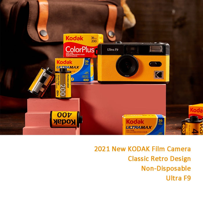 KODAK Vintage Retro Ultra F9 35mm Reusable Film Camera Bundle