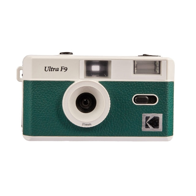New Dark Green KODAK Vintage Retro Ultra F9 35mm Reusable Film Camera With Film ( 1 Roll - 2 Roll ) Bundle On Sale