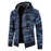 Blue Camouflage Warm Fleece Men Jacket On Sale