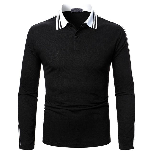 Modern Long Sleeve Men Polo Shirts On Sale
