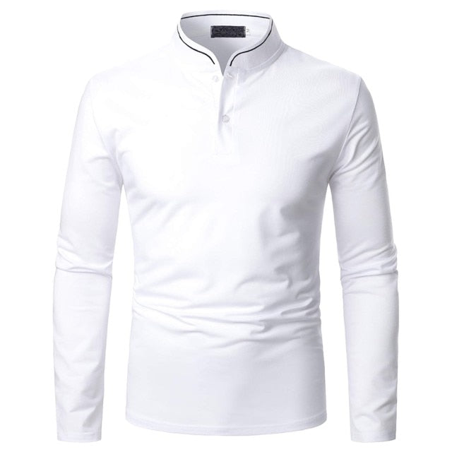 Modern Long Sleeve Men Polo Shirts On Sale