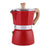 Red Aluminum Moka Espresso Coffee Pot On Sale