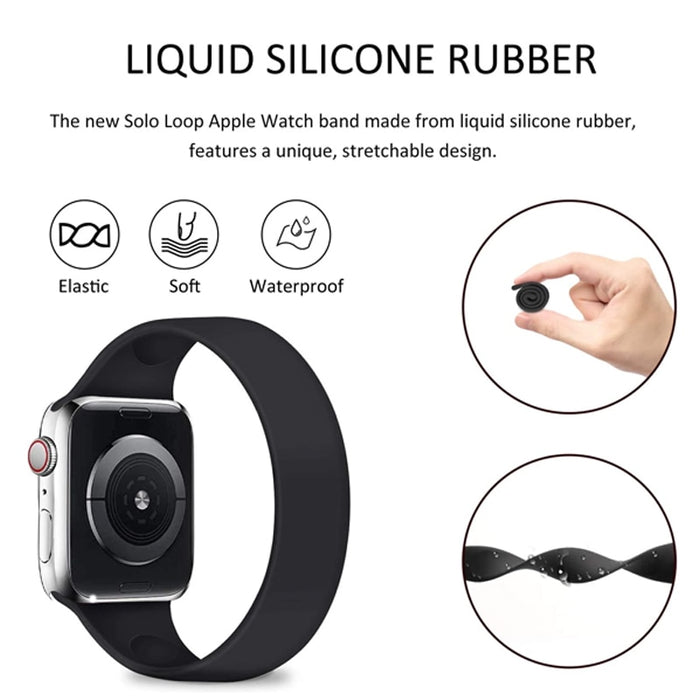 Solo Loop Silicone Watch Band For Apple Watch