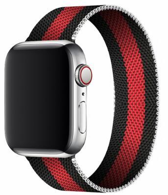 SALE Black Middle Red Milanese Loop For Apple Watch Band