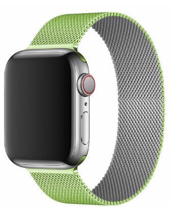 SALE Silver-Greed Milanese Loop For Apple Watch Band