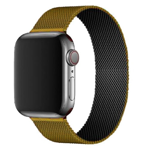 SALE Black Gold Milanese Loop For Apple Watch Band