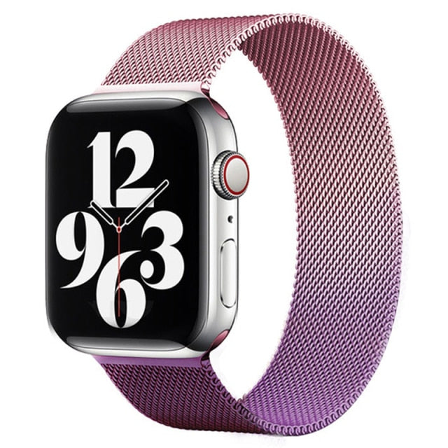 SALE Pink And Purple Milanese Loop For Apple Watch Band